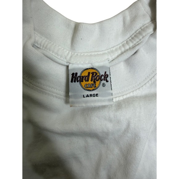 Hard Rock Cafe London Graphic T-Shirt Mens Large White Short Sleeve Cotton Tee - Picture 2 of 3
